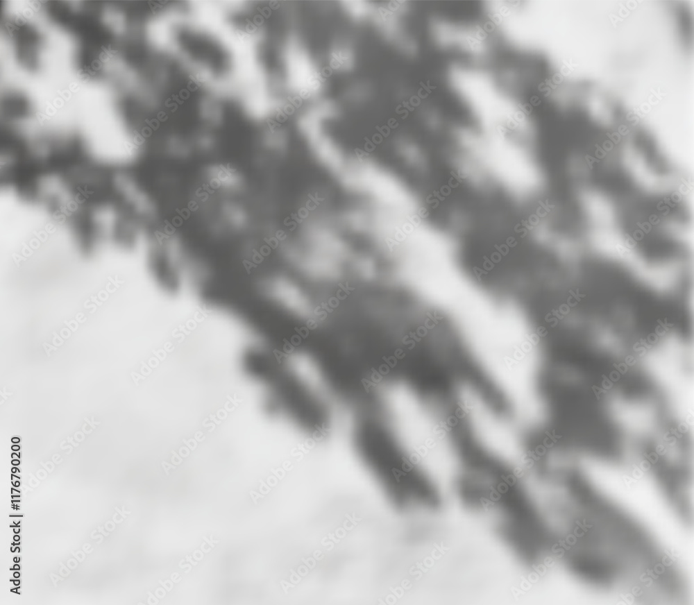 Obraz premium Abstract Leaf Shadow Overlay Effect for Backgrounds, Social Media Posts, and Branding Aesthetics. Vector illustration