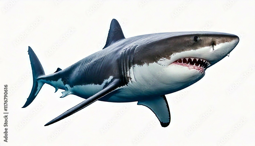 Naklejka premium great white shark Carcharodon carcharias