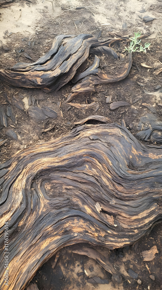 Charred Wood Abstract Background Image Charred Wood Abstract Background Image