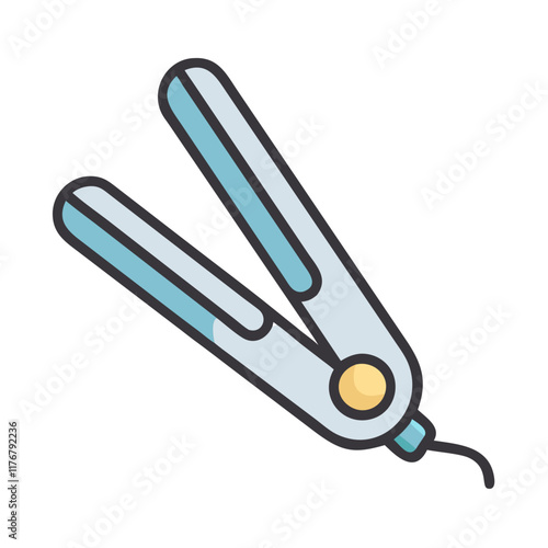 hair straightener icon design