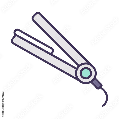 hair straightener icon design