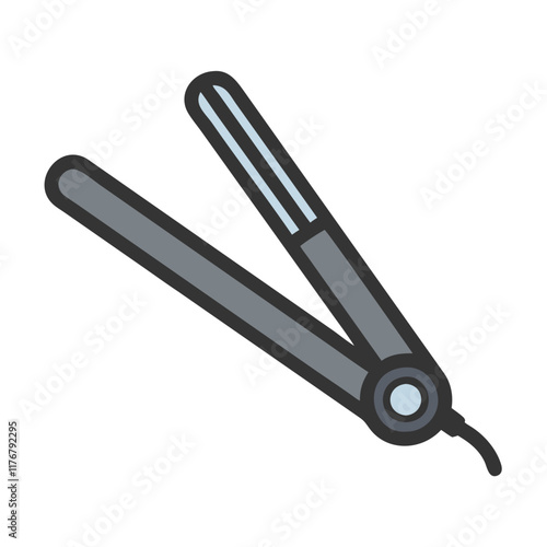 hair straightener icon design