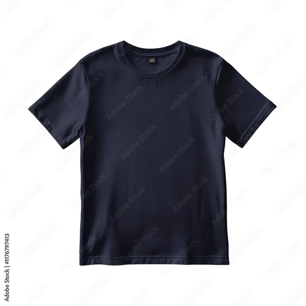 Blank Navy T-Shirt Mockup for Branding Design on transparent background Blank Navy T-Shirt Mockup for Branding Design on transparent background