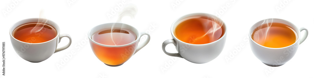 Assortment of Aromatic Hot Tea Cups in Neutral Tones on White Background Cozy and Comforting Tea Drinking Ritual with Relaxation Mindfulness and Wellness Concept Assortment of Aromatic Hot Tea Cups in Neutral Tones on White Background Cozy and Comforting Tea Drinking Ritual with Relaxation Mindfulness and Wellness Concept