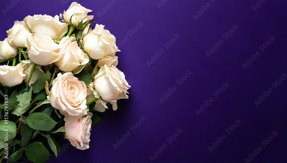 Panoramic header background for women's day, mother's day. Bouquet Panoramic header background for women's day, mother's day. Bouquet