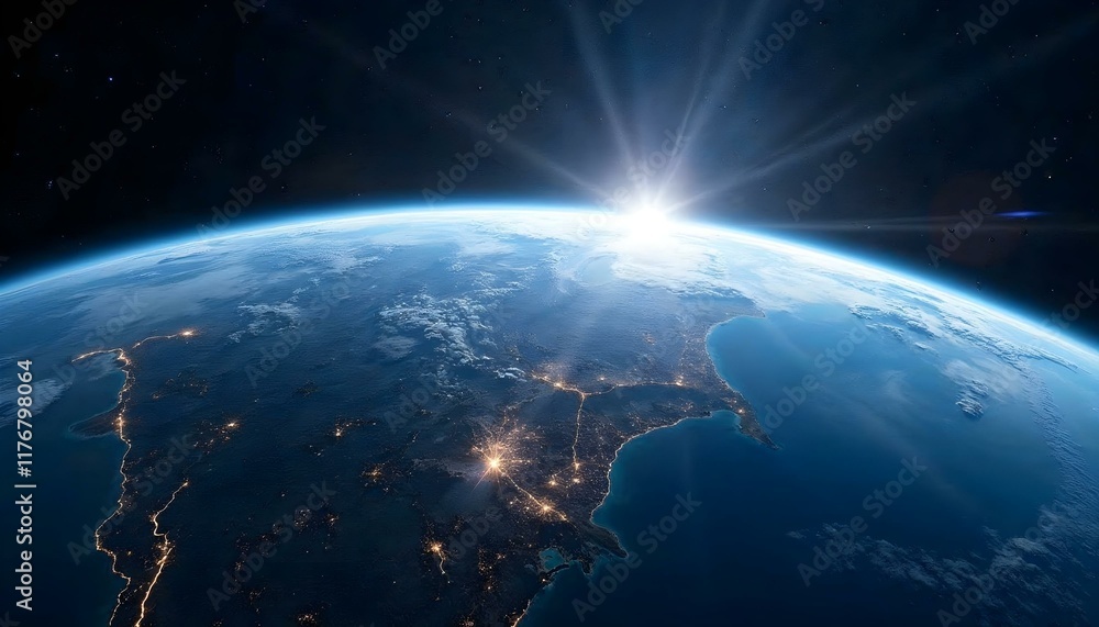 Obraz premium Earth as seen from space