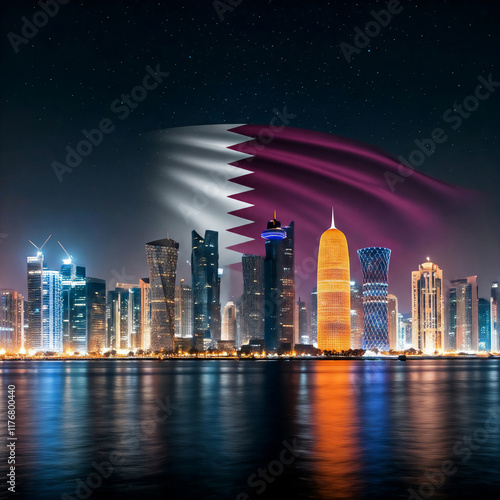 country skyline at night