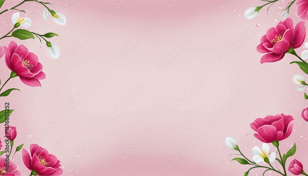 Floral Beauty: A Romantic Greeting Card Design Floral Beauty: A Romantic Greeting Card Design