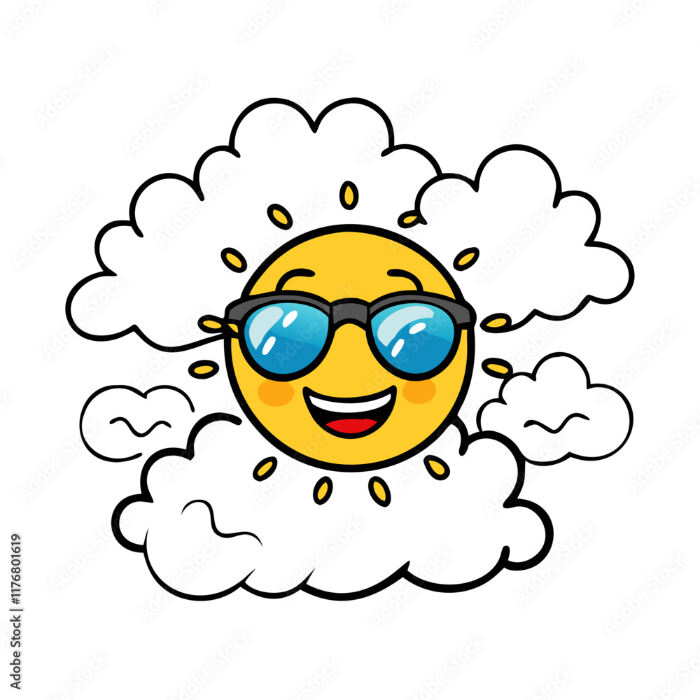 Hand-Drawn Style Clouds Vector Art Hand-Drawn Style Clouds Vector Art