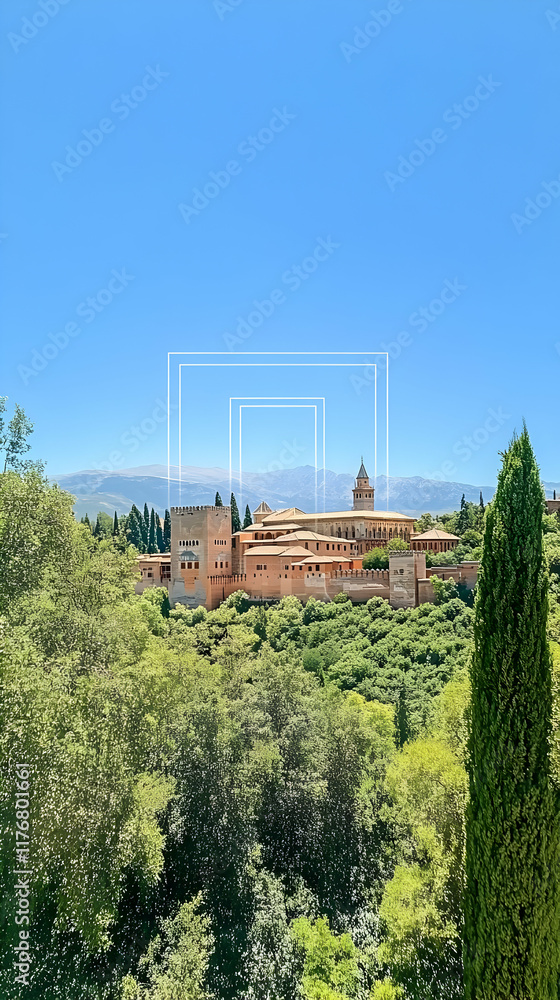 Fototapeta premium Palace Vista Illustration