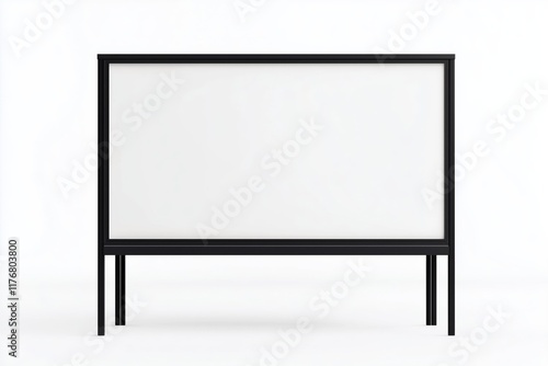 Wallpaper Mural Blank advertising billboard mockup isolated on white background Torontodigital.ca