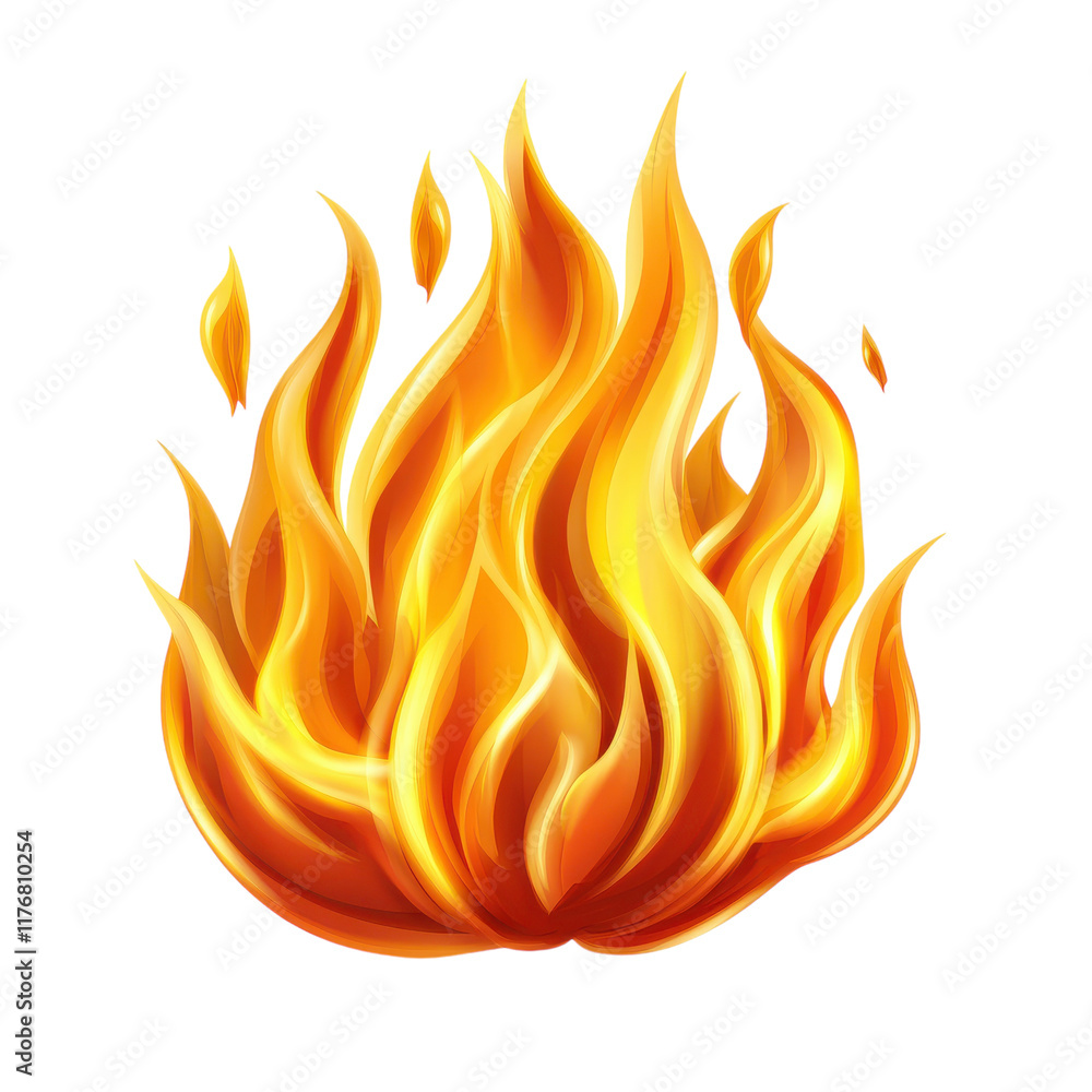 Intense Flames Creating a Fiery Atmosphere on transparent background Intense Flames Creating a Fiery Atmosphere on transparent background