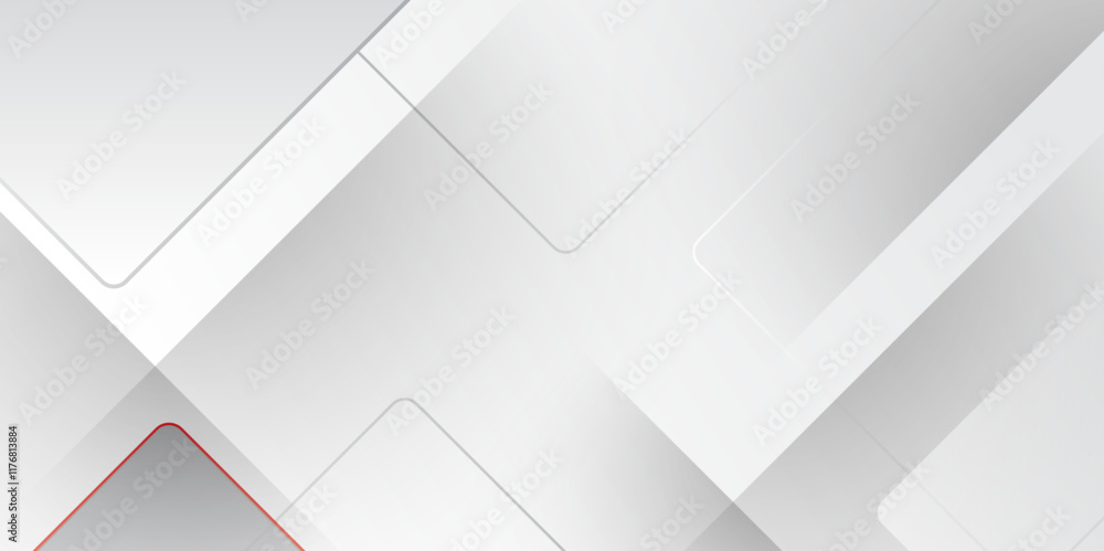 Fototapeta premium Simple gray background stoke triangles shapes. modern design template background. abstract gray line light dynamic shape composition background for poster, banner, wallpaper, flyer presentation bg. 