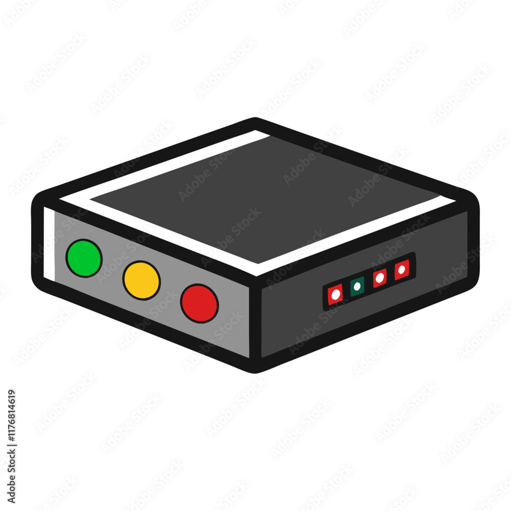 Fototapeta premium set top box icon design