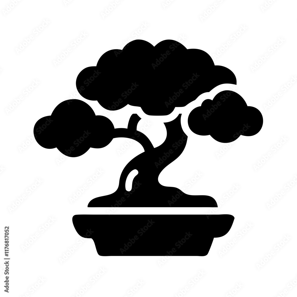 Minimalist Bonsai Plant Graphic for Nature Lovers Minimalist Bonsai Plant Graphic for Nature Lovers