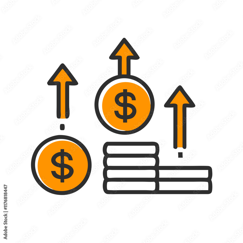 Business Profit and Revenue Growth Graphic Business Profit and Revenue Growth Graphic