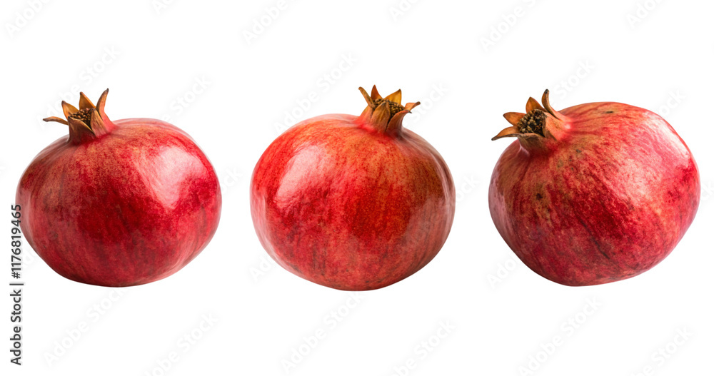 pomegranates isolated on white background pomegranates isolated on white background