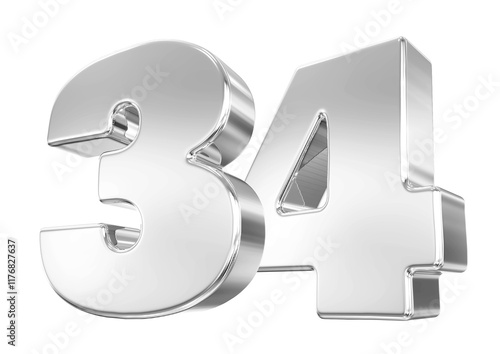 Silver Number 34 photo