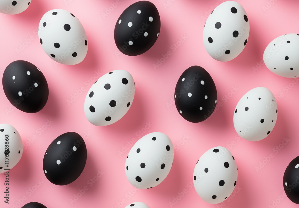 Pattern of Easter eggs over nice background. Pattern of Easter eggs over nice background.