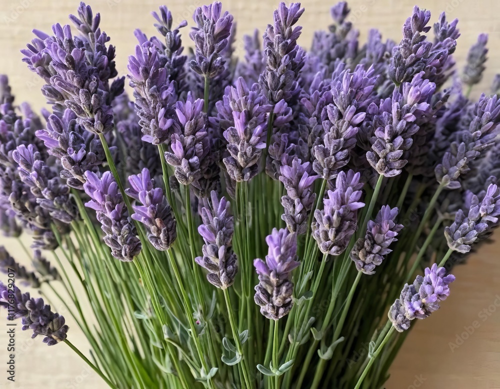 Fototapeta premium A bunch of lavender flowers in a vase