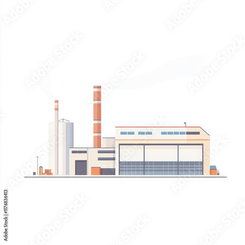 side view of a minimalist manufacturing plant