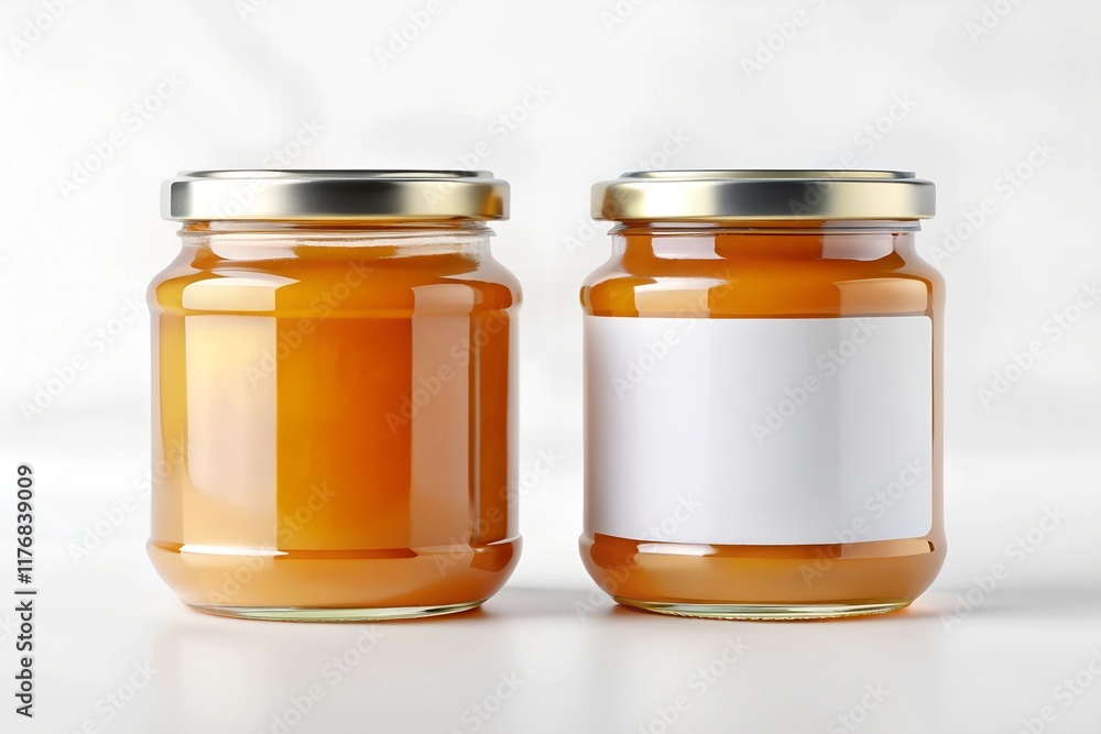 glass jar with honey Mockup glass jar with honey Mockup