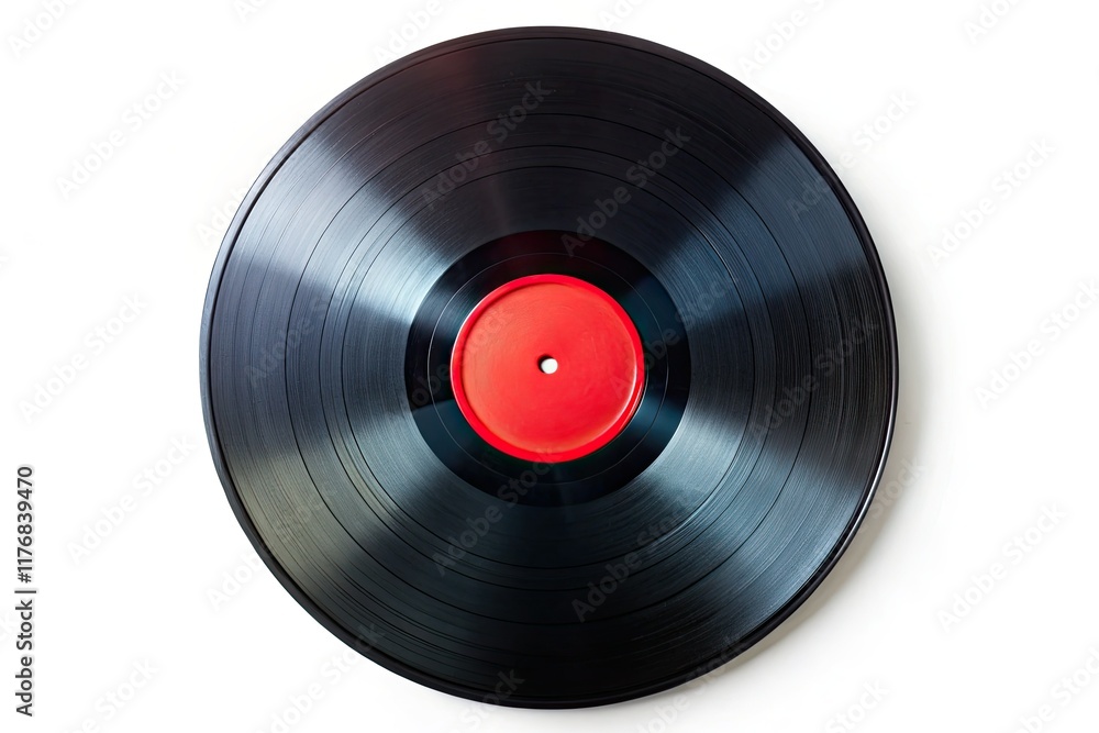 Retro vinyl record cover, panoramic view, isolated on white; vibrant album art, AI generated. Retro vinyl record cover, panoramic view, isolated on white; vibrant album art, AI generated.
