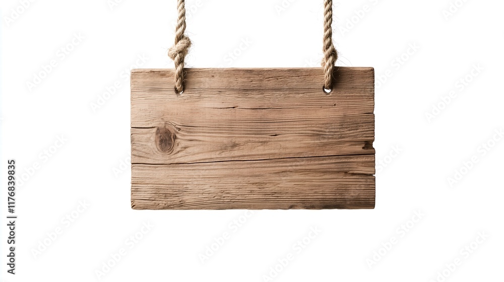 Rustic Wooden Sign, Hanging, Blank, Rope - Rustic Rustic Wooden Sign, Hanging, Blank, Rope - Rustic