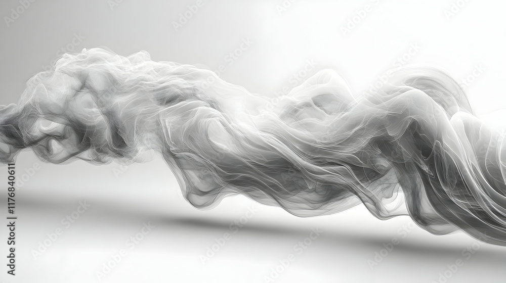 Soft gray smoke flows and undulates in a calming fashion, contrasting beautifully against a light background. The movement creates a serene and dreamlike atmosphere. Soft gray smoke flows and undulates in a calming fashion, contrasting beautifully against a light background. The movement creates a serene and dreamlike atmosphere.