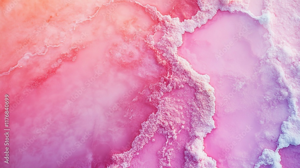 Abstract pink and orange salt lake texture. Abstract pink and orange salt lake texture.