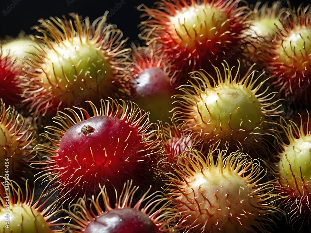 Fototapeta premium close up photo of rambutan fruit