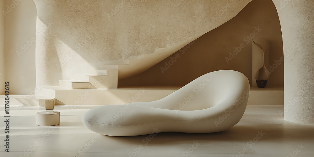 Contemporary furniture design showcase modern living room artistic lounge chair minimalist interior aesthetic perspective home decor inspiration