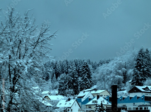 Taunus landscape in winter photo