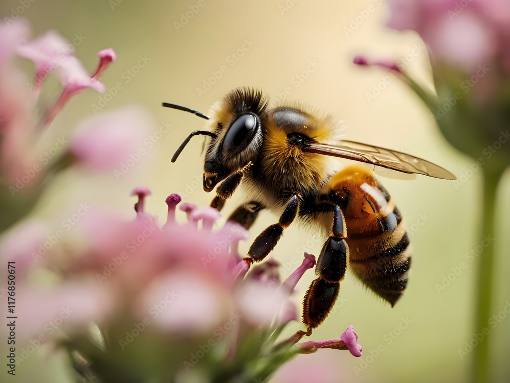a bee perched on a flower with a blurred background
a bee perched on a flower with a blurred background