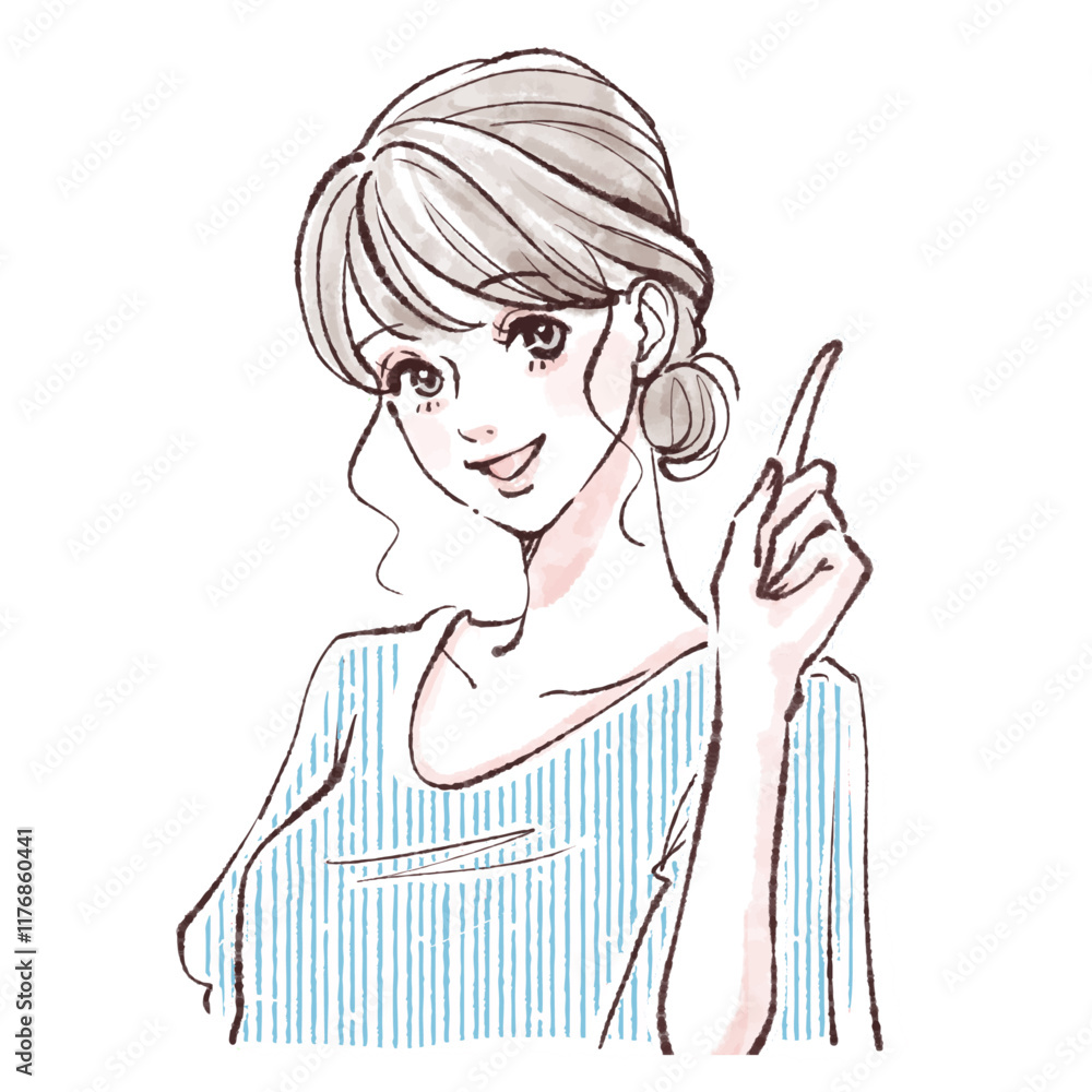 女性・女の子のイラスト素材 女性・女の子のイラスト素材