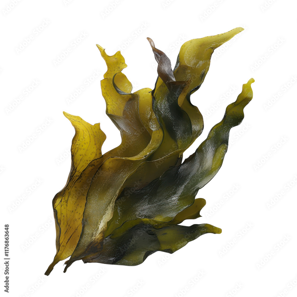 Fototapeta premium Nutrient-Rich Seaweed for Culinary and Health Uses on transparent background