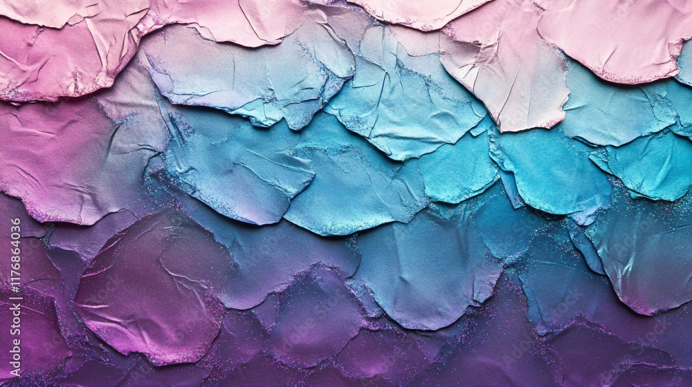 Abstract Paper Texture in Pastel Colors with Soft Pink, Blue, and Purple Layers Creating a Beautiful Gradient Effect