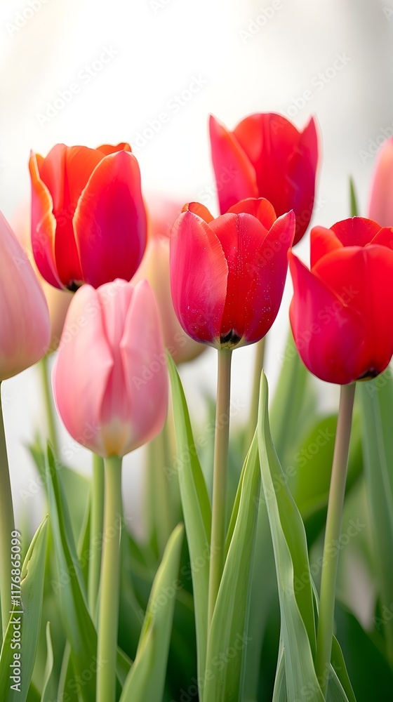 Red and Pink Tulip Flowers on minimal background Banner HD Valentine's Day Lovers, Dating, Love, Romance, Flowers, Floral Red and Pink Tulip Flowers on minimal background Banner HD Valentine's Day Lovers, Dating, Love, Romance, Flowers, Floral