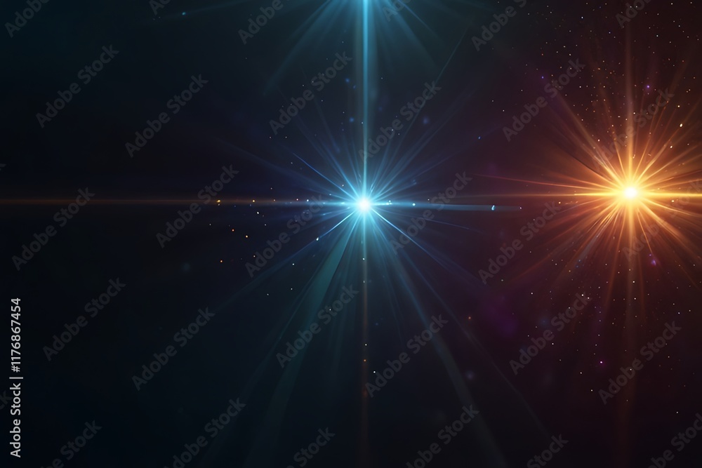 Fototapeta premium Lighting lens flare background 