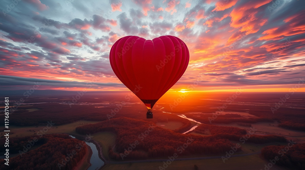Fototapeta premium balloon in the sky