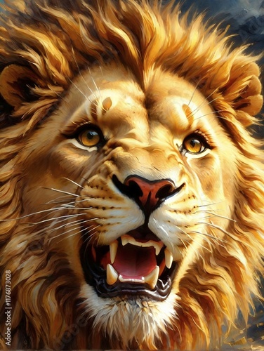 Face of lion