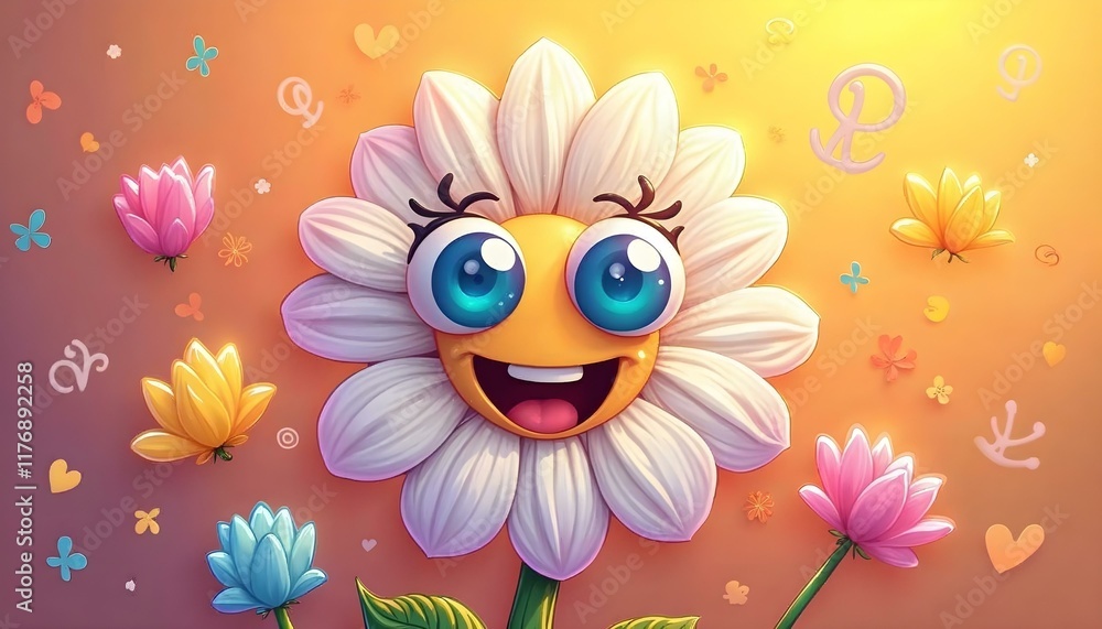 Fototapeta premium flower and butterfly