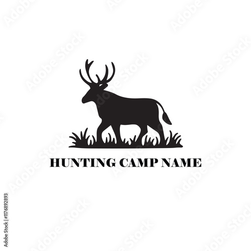 Hunting Camp Logo Vector Illustration