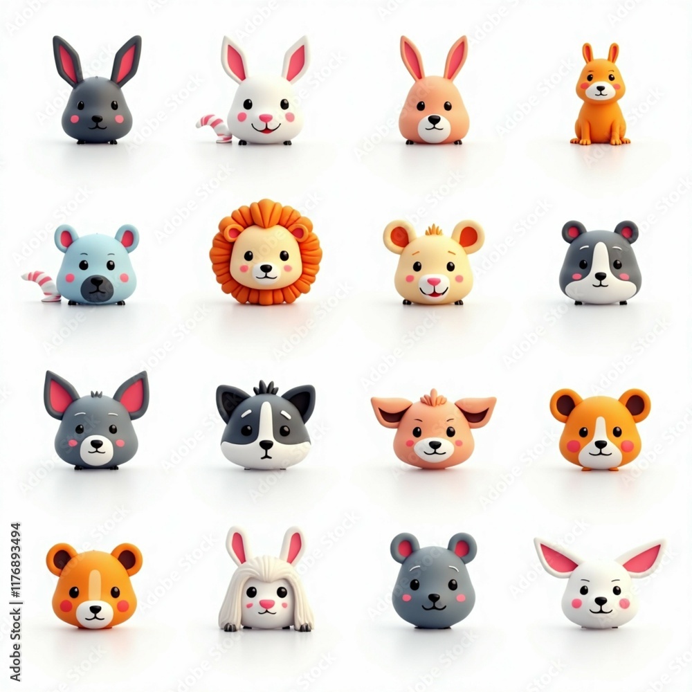 Obraz premium set of animals