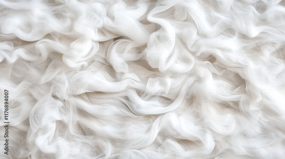 Ethereal white smoke patterns create dreamy, abstract background Ethereal white smoke patterns create dreamy, abstract background