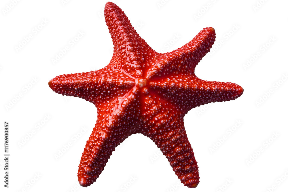 Red starfish isolated on transparency photo png file Red starfish isolated on transparency photo png file