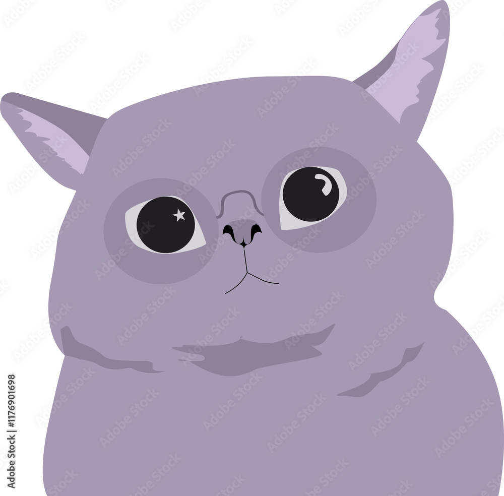 purple cat cartoon purple cat cartoon