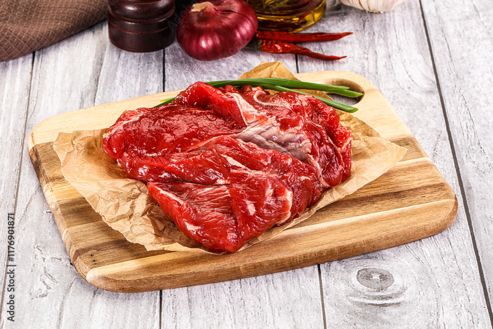 Raw beef meat for cooking Raw beef meat for cooking