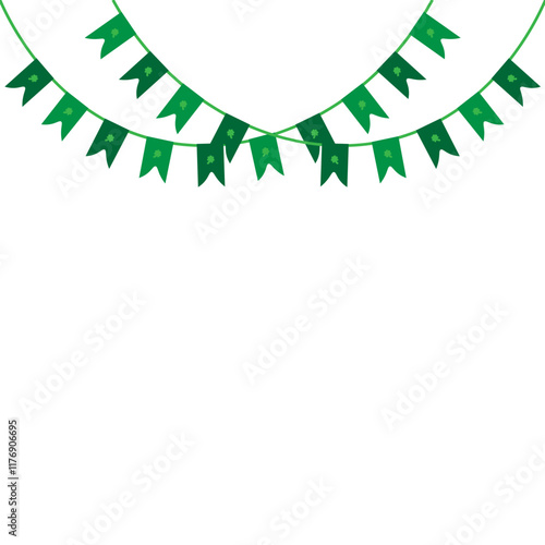 St. Patricks Day Flag Decoration