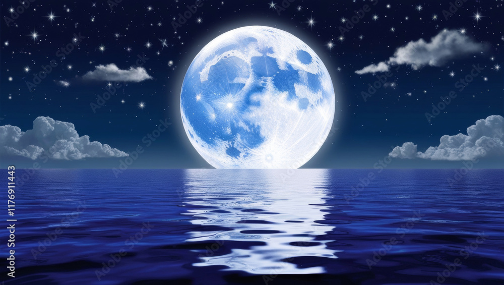 moon over the sea moon over the sea
